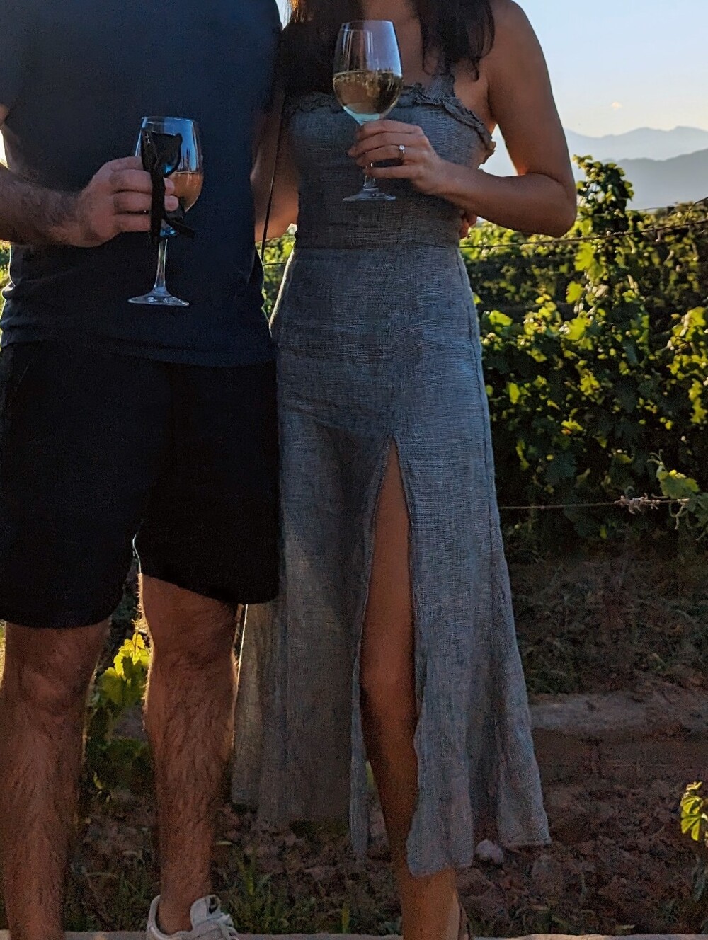 Reformation Split-Slit Linen Midi Dress